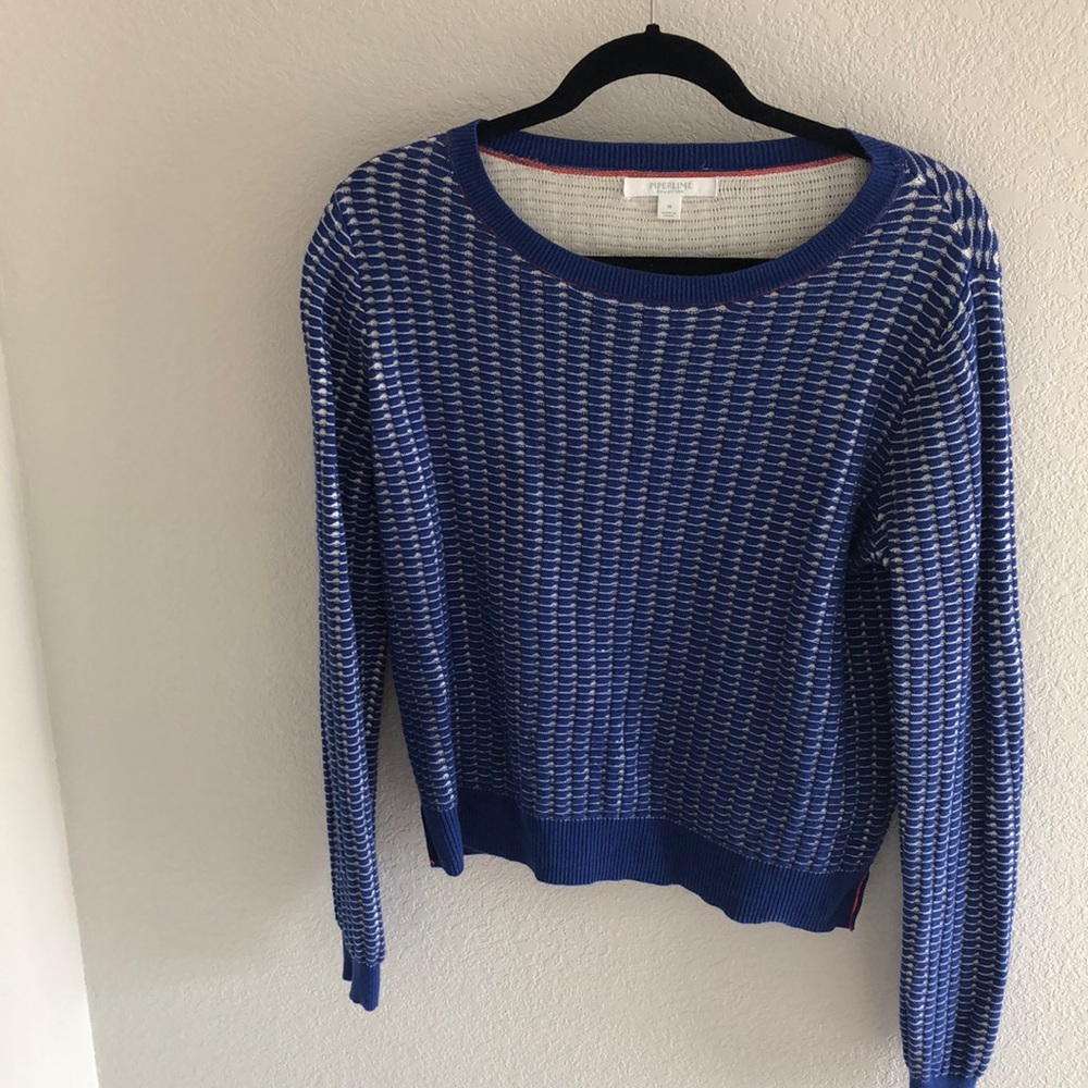 ✨Piperlime blue cable knit sweater✨ size M